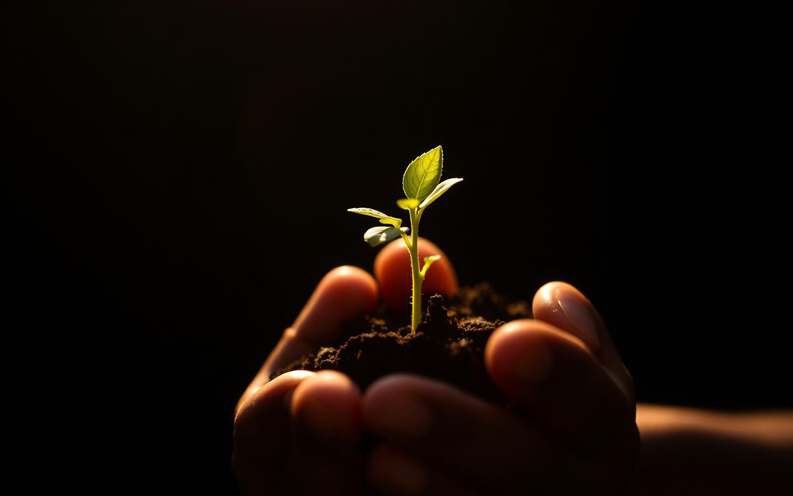 A young seedling representing ZUNTIX commitment to sustainable growth